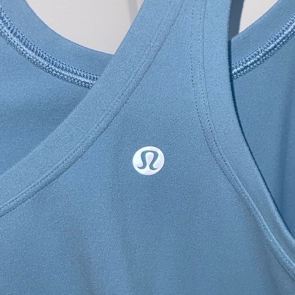 Lululemon Cool Racerback II Seascape Blue 2017 Style #: W1AASS $48 Luon Light 4 - Picture 5 of 5